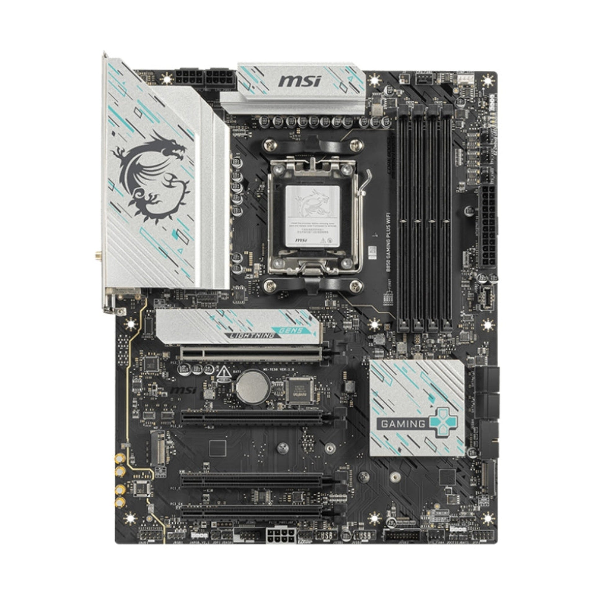 Tarjeta Madre Msi B850 Gaming Plus WIFI AM5 Atx DDR5 911-7E56-001 Negro / Blanco - Negro / Blanco Imagen principal del producto