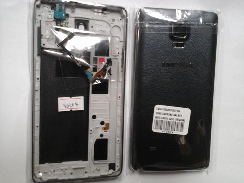 Tapa Samsung Galaxy Note 4 N910 - Azul con Marco