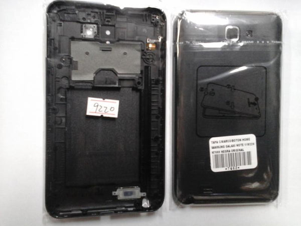Tapa Samsung Galaxy Note 1 N7000 I9220 - Negra con Marco