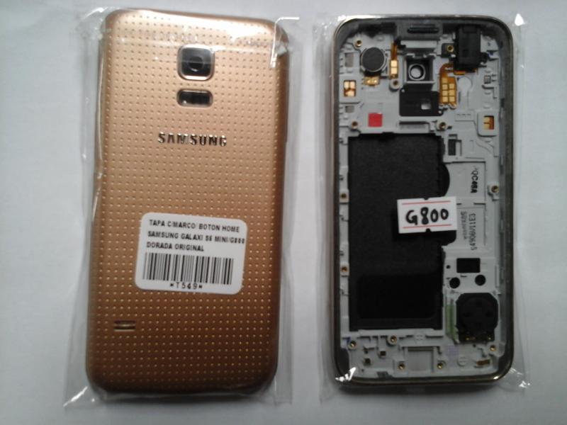 Tapa Samsung Galaxy S5 Mini G800 - Dorada con Marco