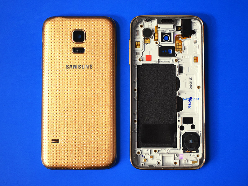 Tapa Samsung Galaxy S5 Mini G800 - Dorada con Marco
