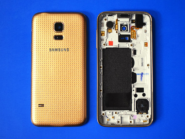 Tapa Samsung Galaxy S5 Mini G800 - Dorada con Marco