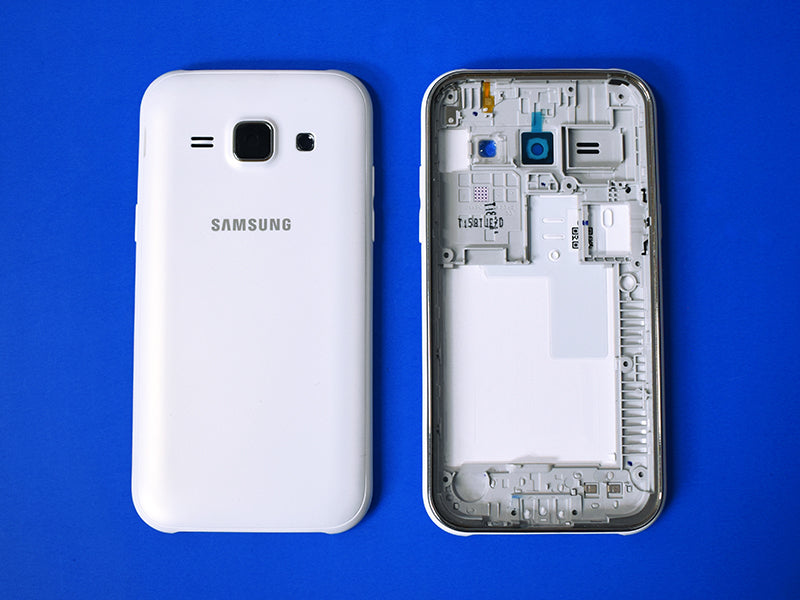 Tapa Samsung Galaxy J1 J100 - Blanca con Marco