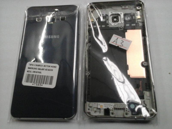Tapa Samsung Galaxy A3 A300 - Azul con Marco
