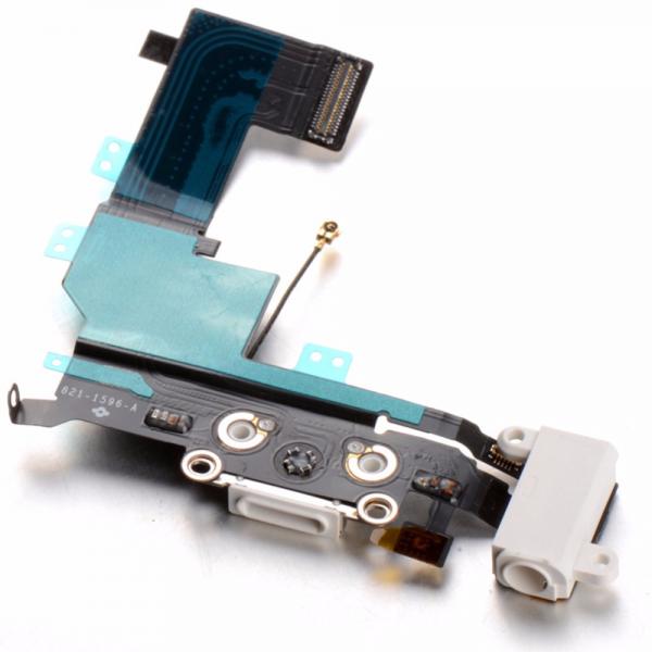 Flex Rack de Carga Iphone 5GS 5S C Microfono Jack Audio - Blanco