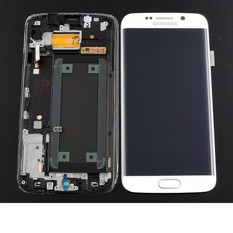 LCD Pantalla Samsung Galaxy S6 Edge G925 Completa - Blanca con Marco