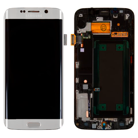 LCD Pantalla Samsung Galaxy S6 Edge G925 Completa - Blanca con Marco