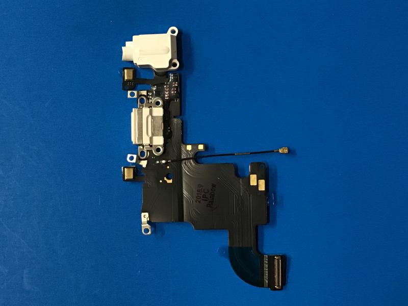 Flex Rack de Carga Jack Audio Microfono Iphone 6S 4.7 A1688 A1687 - Blanco
