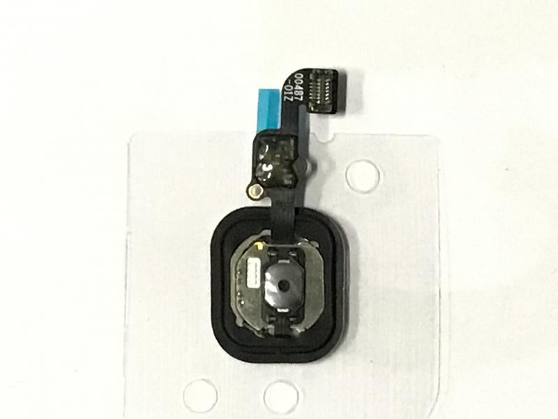 Flex Boton Home Sensor Huella Iphone 6S 6GS 4.7 5.5 Plus Use - Negro