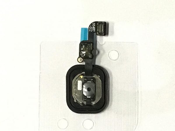 Flex Boton Home Sensor Huella Iphone 6S 6GS 4.7 5.5 Plus Use - Negro