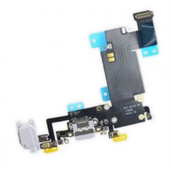 Flex Rack de Carga Jack Audio Microfono Iphone 6S Plus 5.5 A1633 A1634 - Blanco