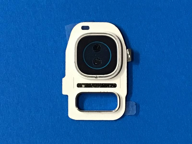 Lente Camara Samsung Galaxy S7 Edge G935 S7 G930 - Blanco con Marco