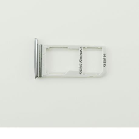 Bandeja Sim Dual Micro Sd Samsung Galaxy S7 Edge G935FD G9350 S7 G930FD - Plateada