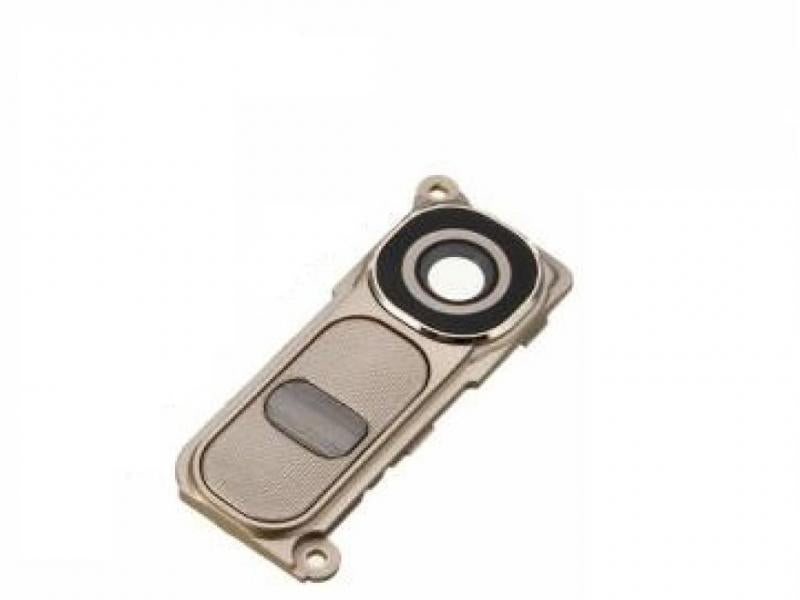Lente Camara LG G4 H811 H815 - Dorado con Marco