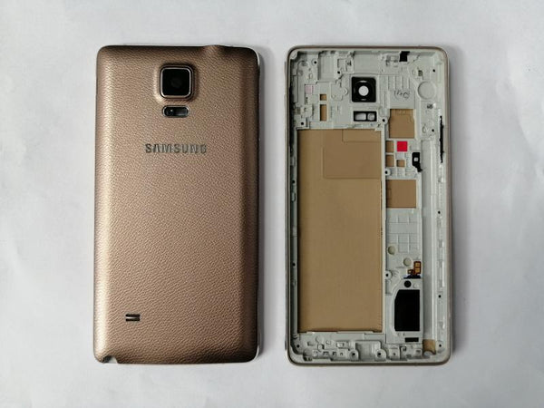 Tapa Samsung Galaxy Note 4 N910 - Dorada con Marco