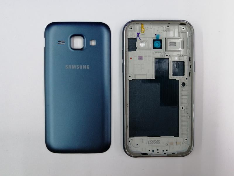 Tapa Samsung Galaxy J1 J100 - Azul con Marco