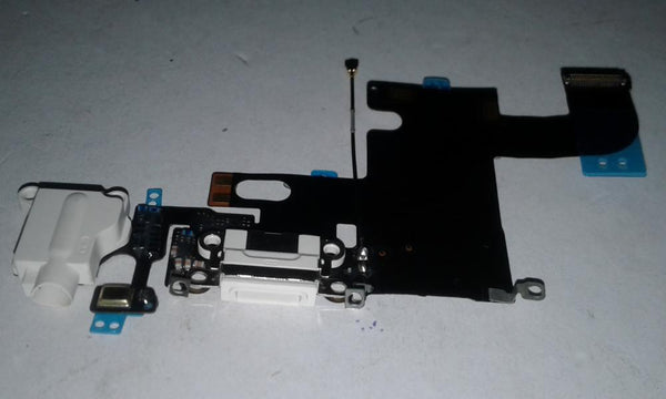Flex Rack de Carga Microfono Jack Audio Iphone 6G 4.7 A1586 A1549 - Blanco