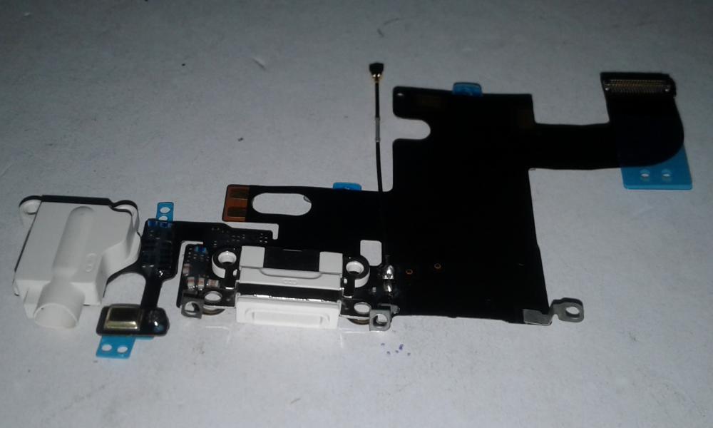 Flex Rack de Carga Microfono Jack Audio Iphone 6G 4.7 A1586 A1549 - Blanco