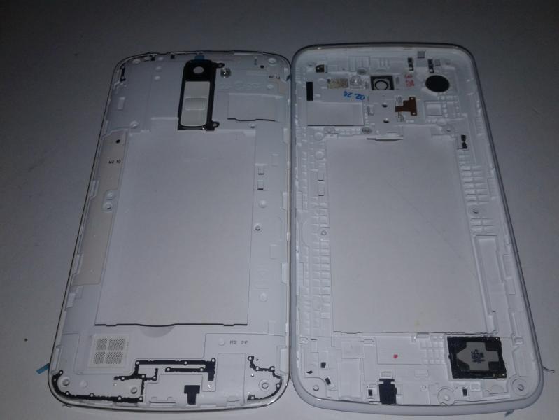 Flex Boton Encendido Lente Camara Timbre LG K10 Blanco - Blanco con Marco