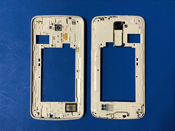 Flex Boton Encendido Lente Camara Timbre LG K10 Blanco - Blanco con Marco