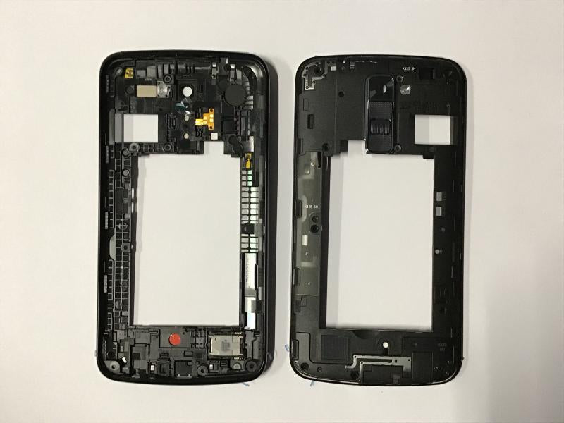 Flex Boton Encendido Lente Camara Timbre LG K10 Negro - Negro con Marco