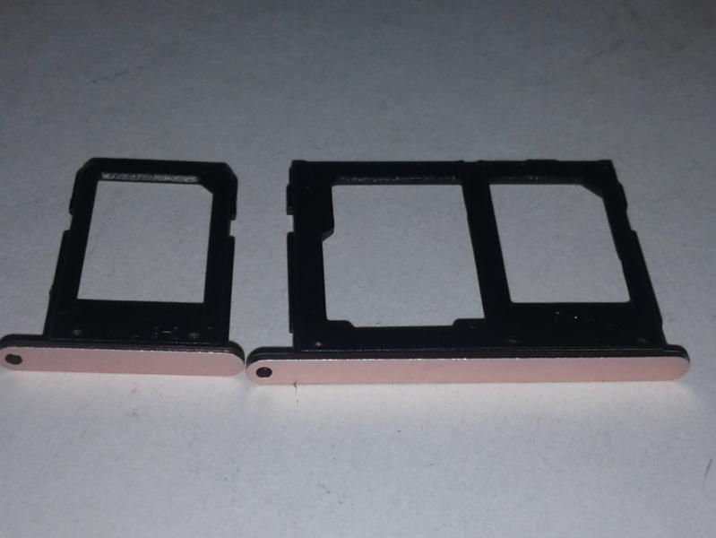 Juego Bandeja Dual Sim Micro Sd Samsung Galaxy A9 A900 A5 A510 A7 A710 - Rosada