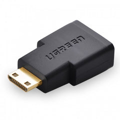 ADAPTADOR MINI HDMI MACHO A HDMI HEMBRA 20101 UGREEN NEGRO