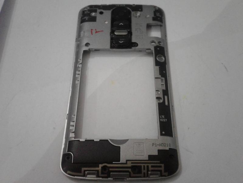 Flex Boton Encendido Lente Camara Timbre LG G3 Stylus D690 G2 Mini D620 - Negro con Marco