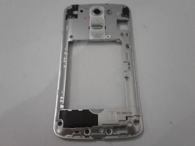 Flex Boton Encendido Lente Camara Timbre LG G3 Stylus D690 G2 Mini D620 - Blanco con Marco