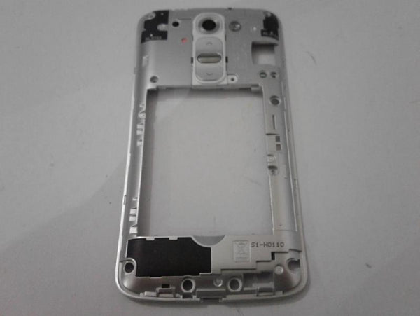 Flex Boton Encendido Lente Camara Timbre LG G3 Stylus D690 G2 Mini D620 - Blanco con Marco