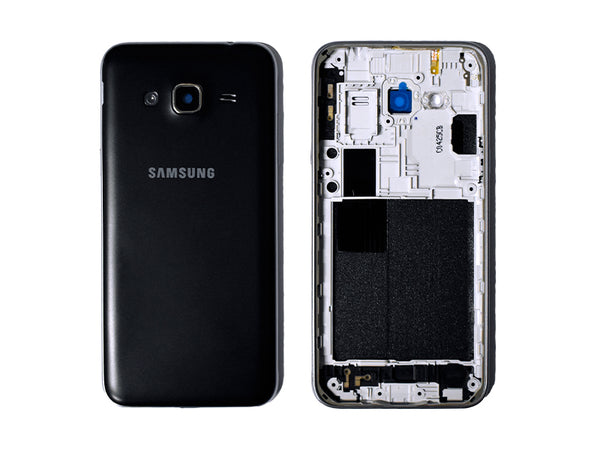 Tapa Samsung Galaxy J3 J300 - Negra con Marco