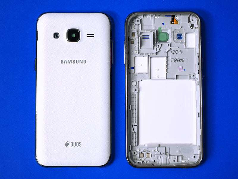 Tapa Samsung Galaxy J2 J200 - Blanca con Marco