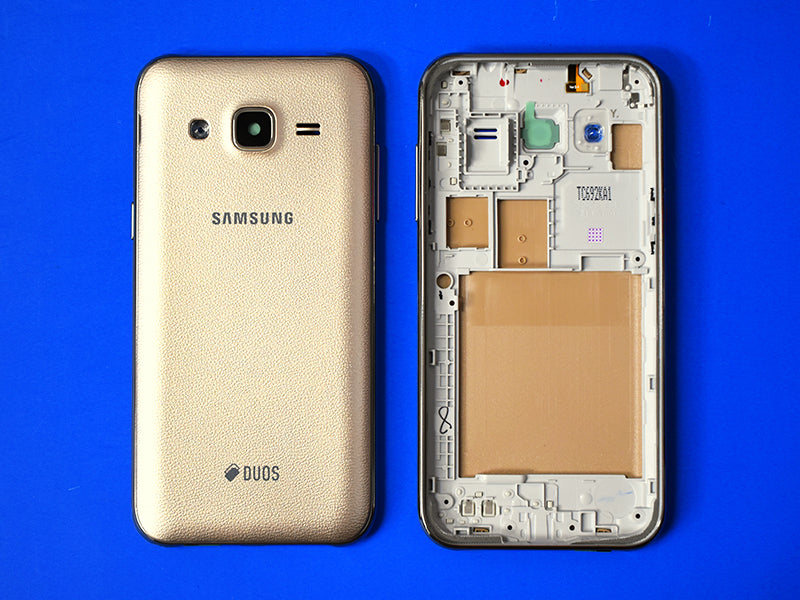 Tapa Samsung Galaxy J2 J200 - Dorada con Marco