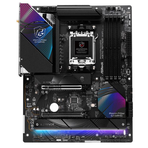 Tarjeta Madre Asrock X870 Riptide WIFI AM5 Atx DDR5 - Negro/morado Imagen principal del producto