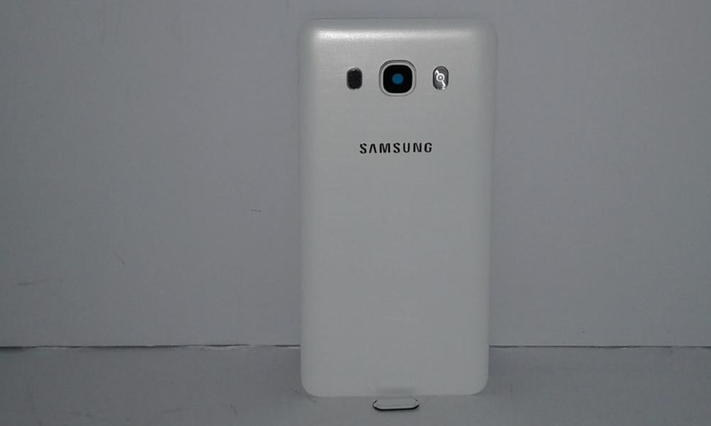Repuesto tapa para Samsung Galaxy J5 2016 J510 blanca con marco Imagen secundaria del producto