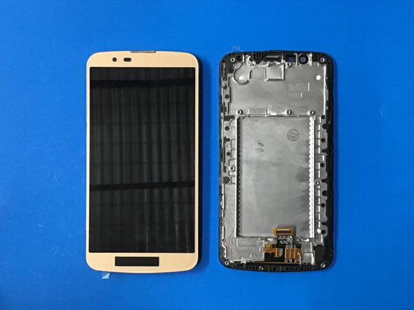 LCD Pantalla LG K10 K420 K430 Completa - Dorada con Marco