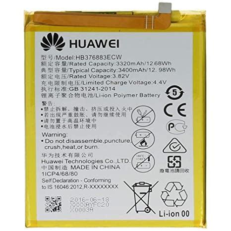 Bateria Huawei HB376883ECW P9 Plus