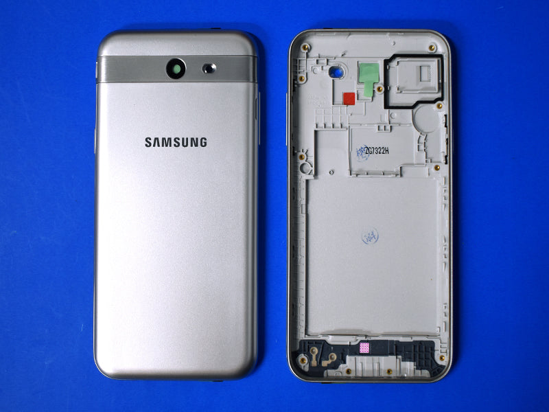 Tapa Samsung Galaxy J3 PRO (2017) J330 - Plateada con Marco