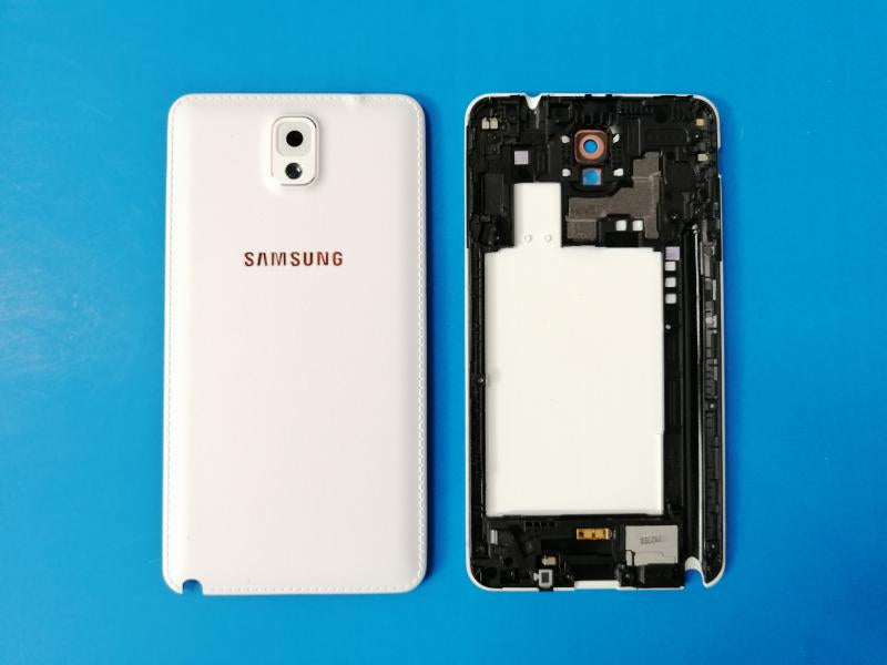 Tapa Samsung Galaxy Note 3 N9000 Original - Blanca /dorada con Marco