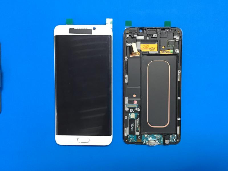LCD Pantalla Samsung Galaxy S6 Edge Plus G928 Completa con Marco Original - Blanca con Marco