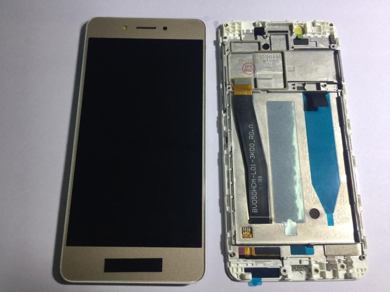 LCD Pantalla Huawei P9 Lite Smart Completa Original - Dorada con Marco