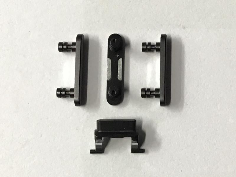 Juego Botones Laterales Volumen Silencio Bloqueo Encendido Iphone 8 Plus 5.5 - Negro