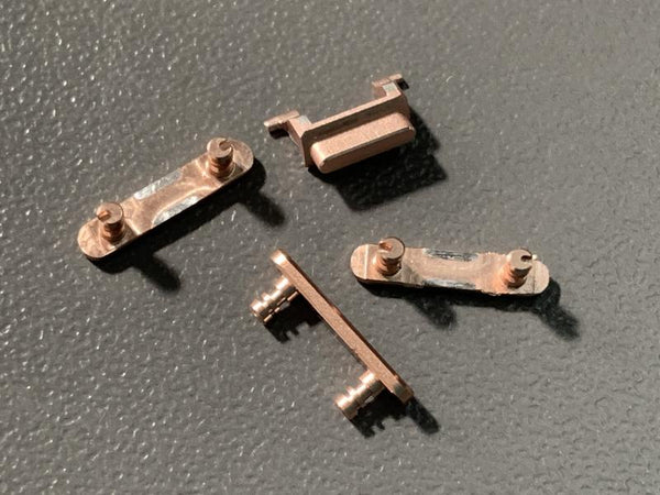 Juego Botones Laterales Volumen Silencio Bloqueo Encendido Iphone 7 Plus 5.5 - Rosado Metal