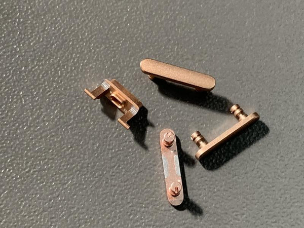 Juego Botones Laterales Volumen Silencio Bloqueo Encendido Iphone 8G 4.7 - Rosado Metal
