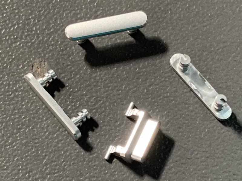 Juego Botones Laterales Volumen Silencio Bloqueo Encendido Iphone 7G 4.7 A1660 A1778 - Plateado