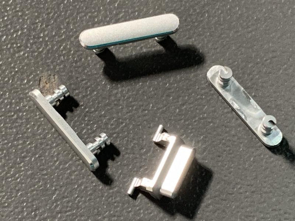 Juego Botones Laterales Volumen Silencio Bloqueo Encendido Iphone 7G 4.7 A1660 A1778 - Plateado
