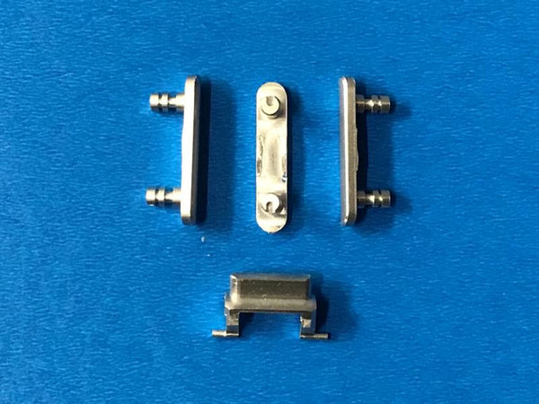Juego Botones Laterales Volumen Silencio Bloqueo Encendido Iphone 7G 4.7 A1660 A1778 - Plateado