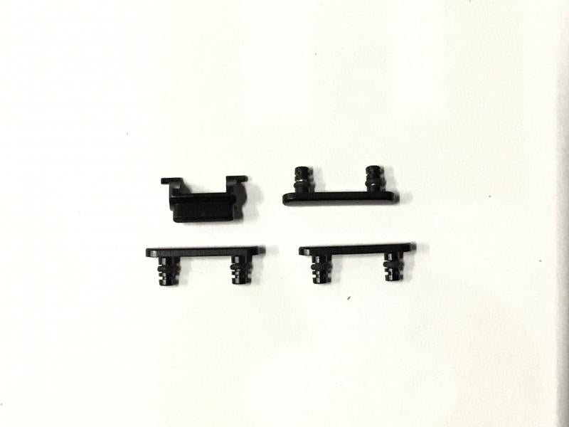 Juego Botones Laterales Volumen Silencio Bloqueo Encendido Iphone 7G 4.7 A1660 A1778 - Negro