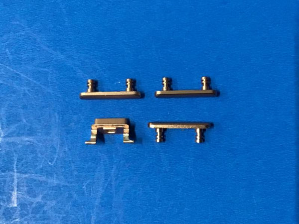 Juego Botones Laterales Volumen Silencio Bloqueo Encendido Iphone 7G 4.7 A1660 A1778 - Rosado Metal