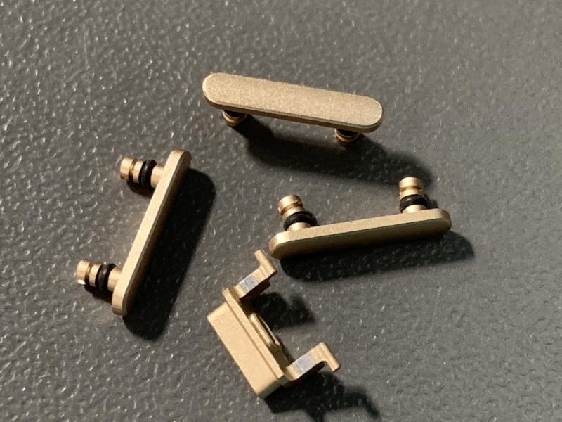 Juego Botones Laterales Volumen Silencio Bloqueo Encendido Iphone 7G 4.7 A1660 A1778 - Dorado